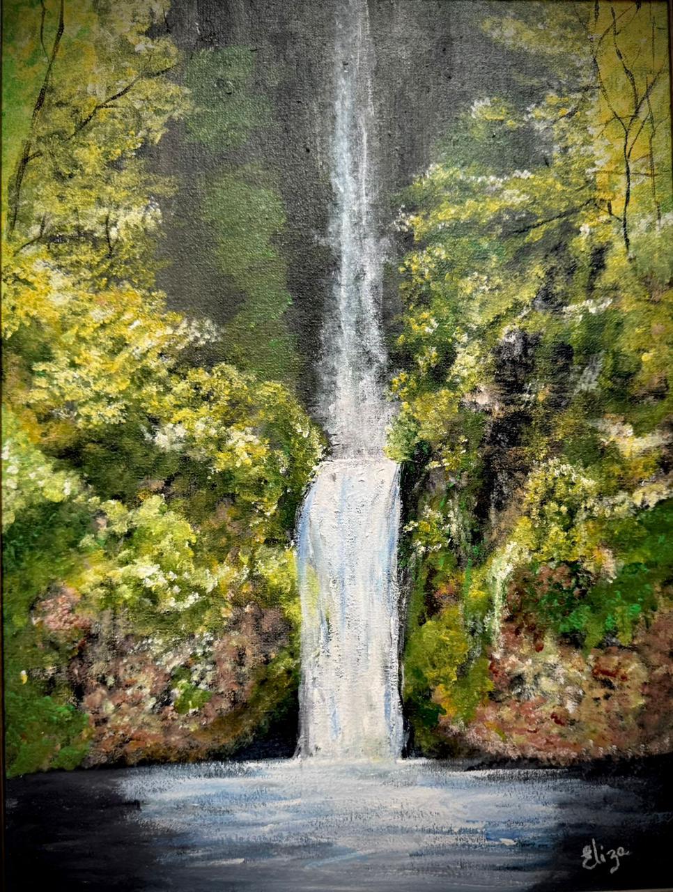 The Endless Fall Medium: Acrylic on Canvas Size: 12″/18″ Year: 2025 Style: Realism